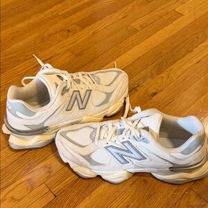 WORN ONCE New Balance 9060 Cream and White Athletic Shoes